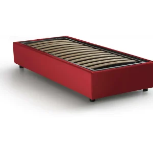 Talamo Italia Eenpersoonsbed Asia Rood Afneembare Hoes, Opbergbox, Matrasmaat 80×190 cm Made in Italy Talamo Italia Eenpersoonsbed Asia Rood Afneembare Hoes, Opbergbox, Matrasmaat 80×190 cm Made in Italy