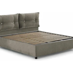 Talamo Italia Tweepersoonsbed Fabiana Grijs Taupe Afneembare Hoes, Met Opbergruimte, Matrasaftmeting 160×200 cm Made in Italy Talamo Italia Tweepersoonsbed Fabiana Grijs Taupe Afneembare Hoes, Met Opbergruimte, Matrasaftmeting 160×200 cm Made in Italy