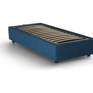 Talamo Italia Eenpersoonsbed Asia blauw, afneembare hoes met opbergruimte, matrasmaat 80×190 cm, Made in Italy Talamo Italia Eenpersoonsbed Asia blauw, afneembare hoes met opbergruimte, matrasmaat 80×190 cm, Made in Italy
