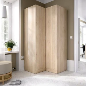 Dmora Kledingkast 2 Deuren Elgon 92.5x184h cm Bruin Eiken Kapstok 4 Planken, Slaapkamerkast 2 Deuren Dmora Kledingkast 2 Deuren Elgon 92.5x184h cm Bruin Eiken Kapstok 4 Planken, Slaapkamerkast 2 Deuren