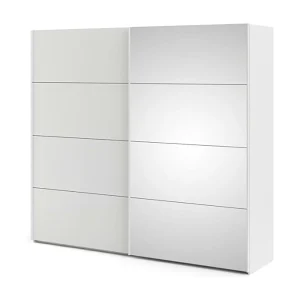 Dstefan 2-deurskast, Slaapkamermeubel, Inloopkast, Kledingkast, 243×61 h220 cm, Wit Dstefan 2-deurskast, Slaapkamermeubel, Inloopkast, Kledingkast, 243×61 h220 cm, Wit