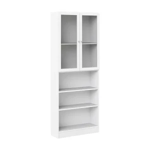 Dsmallin boekenkast, Kantoorplank, Boekenkast, Bibliotheek, 79×28 h203 cm, Wit Dsmallin boekenkast, Kantoorplank, Boekenkast, Bibliotheek, 79×28 h203 cm, Wit