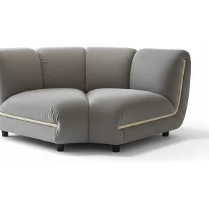 Enkele fauteuil – Taupe Fluweel – LAYLA