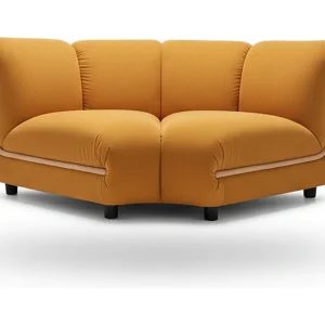 Enkele fauteuil – Geel Fluweel – LAYLA