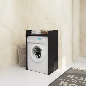 Wasmachine Kast / Wasmachine Ombouw / Wasmachine Meubel FIN / Zwart / AKORD Furniture Factory / 64 x 98 x 50 cm
