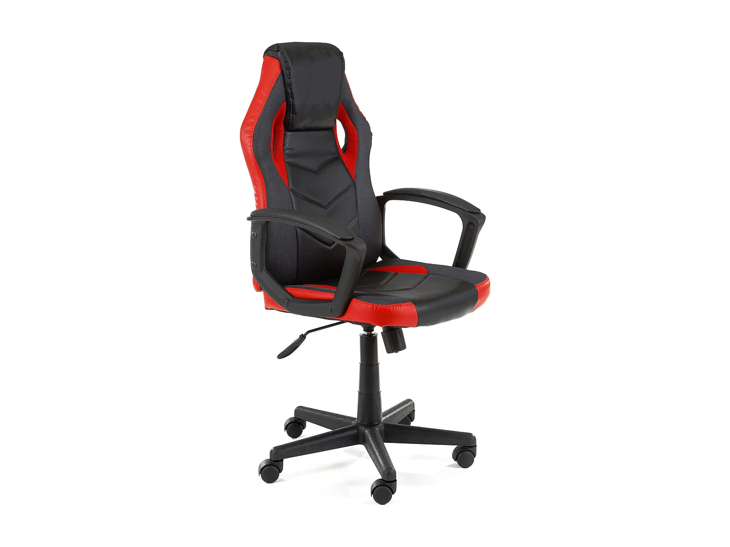 Ergonomische Gamingstoel F4G FG-19 Rood Zwart - Kunstleer, In Hoogte Verstelbaar, Max. Gewicht 130 kg, Duurzaam en Stijlvol Design