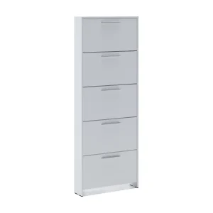 Dzuze Schoenenrek, Schoenenrek Kast, KledingkastMultifunctionele ingang, Schoeiselkast, 69x17h187 cm, Wit Dzuze Schoenenrek, Schoenenrek Kast, KledingkastMultifunctionele ingang, Schoeiselkast, 69x17h187 cm, Wit