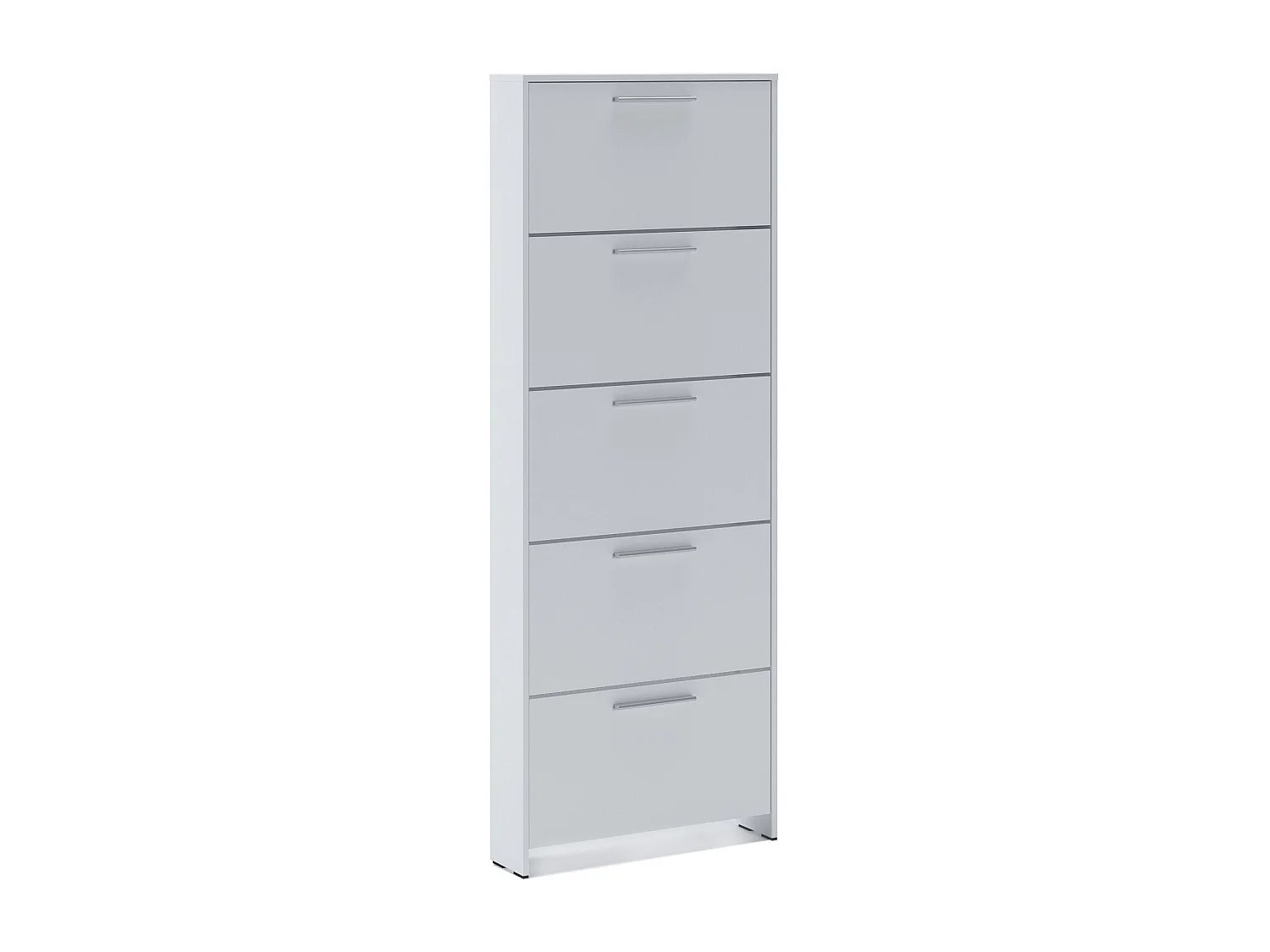 Dzuze Schoenenrek, Schoenenrek Kast, KledingkastMultifunctionele ingang, Schoeiselkast, 69x17h187 cm, Wit