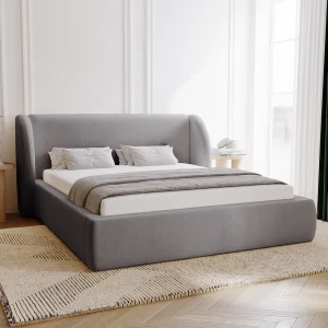 Emporius Gestoffeerd bed 140×200 cm Barcelona – opbergruimte, groot hoofdeinde, fluwelen Grijs (Komodo 21) Emporius Gestoffeerd bed 140×200 cm Barcelona – opbergruimte, groot hoofdeinde, fluwelen Grijs (Komodo 21)