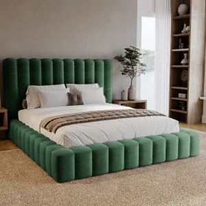 Emporius Gestoffeerd bed 160×200 cm Elise – bed 160 x 200 met opbergruimte, fluwelen Groen (Ikoo 13) Emporius Gestoffeerd bed 160×200 cm Elise – bed 160 x 200 met opbergruimte, fluwelen Groen (Ikoo 13)