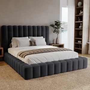 Emporius Gestoffeerd bed 180×200 cm Elise – bed 180 x 200 met opbergruimte, fluwelen Zwart (Ikoo 22) Emporius Gestoffeerd bed 180×200 cm Elise – bed 180 x 200 met opbergruimte, fluwelen Zwart (Ikoo 22)