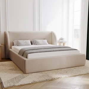 Emporius Gestoffeerd bed 160×200 cm Barcelona – opbergruimte, groot hoofdeinde, fluwelen Beige (Komodo 11) Emporius Gestoffeerd bed 160×200 cm Barcelona – opbergruimte, groot hoofdeinde, fluwelen Beige (Komodo 11)