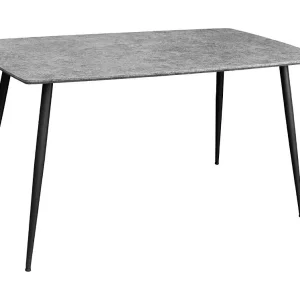 Eettafel CALDERO 120 cm – Hedendaagse tafel met steen- en metaallook Eettafel CALDERO 120 cm – Hedendaagse tafel met steen- en metaallook
