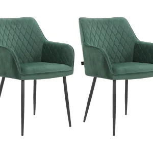 Elvira Armstoel 2pk Donkergroen