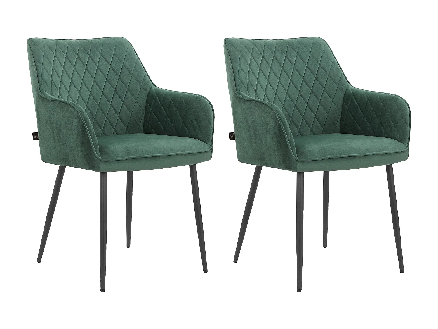 Elvira Armstoel 2pk Donkergroen