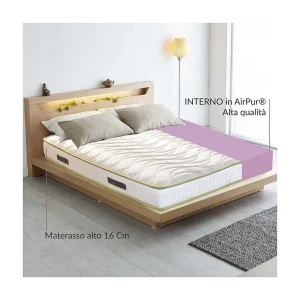Dream Air matras H16, met AirPur® monoblok, orthopedisch waterfoam van polyurethaan, met hoogwaardige anti-mijt stof, Frans bed 150×200 Dream Air matras H16, met AirPur® monoblok, orthopedisch waterfoam van polyurethaan, met hoogwaardige anti-mijt stof, Frans bed 150×200