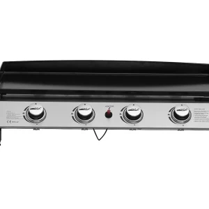 Plancha gas bbq gasgrill bakplaat 4 branders "Jolly" – 10 kW – Grijs Plancha gas bbq gasgrill bakplaat 4 branders "Jolly" – 10 kW – Grijs