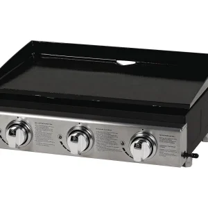 Plancha gas barbecue grill "Presto 3" – 3 branders – 7,5 kW – Grijs Plancha gas barbecue grill "Presto 3" – 3 branders – 7,5 kW – Grijs