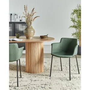 Set van 2 eetkamerstoelen BELFIELD Groen Set van 2 eetkamerstoelen BELFIELD Groen