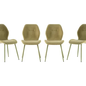 Fabric chair set of 4 H86 cm – ASHLEY Fabric chair set of 4 H86 cm – ASHLEY