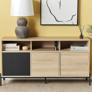 Kast MOINES Bruin/zwart
