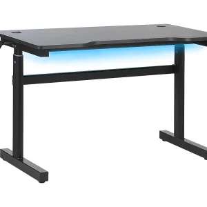 Handmatig verstelbaar gamebureau DURBIN Zwart 120 cm 60 cm RGB LED