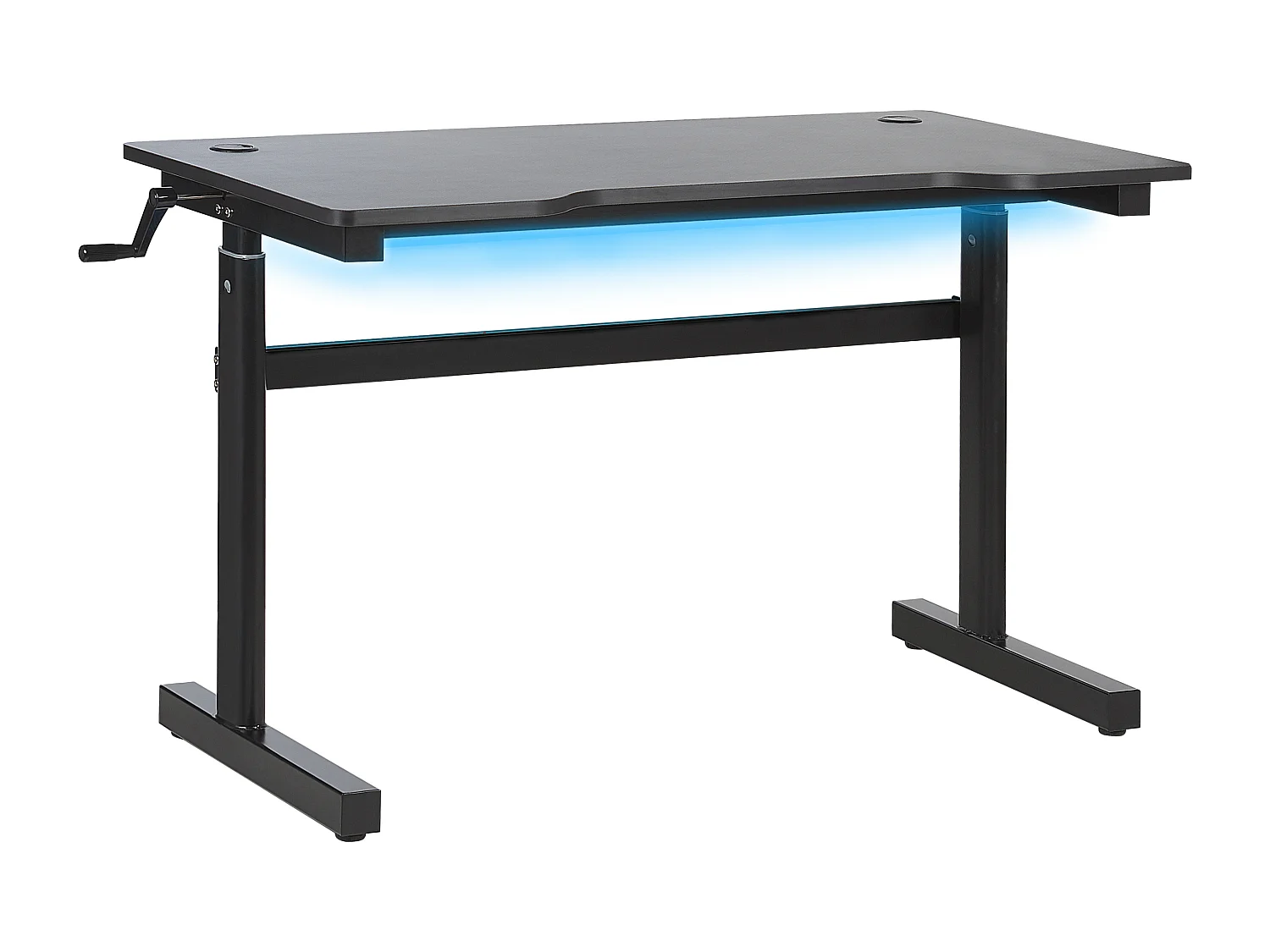 Handmatig verstelbaar gamebureau DURBIN Zwart 120 cm 60 cm RGB LED
