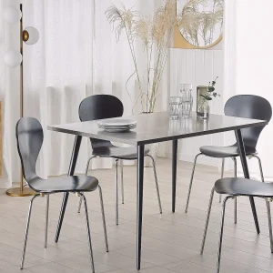 Eettafel SANTIAGO Grijs beton-effect 120 cm 80 cm Eettafel SANTIAGO Grijs beton-effect 120 cm 80 cm
