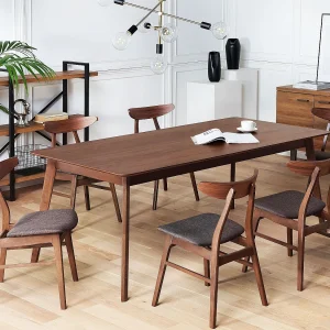 Eettafel MADOX Donker walnoothout 200 cm 100 cm