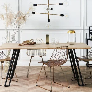Eettafel GRAHAM Lichtbruin 180 cm 90 cm