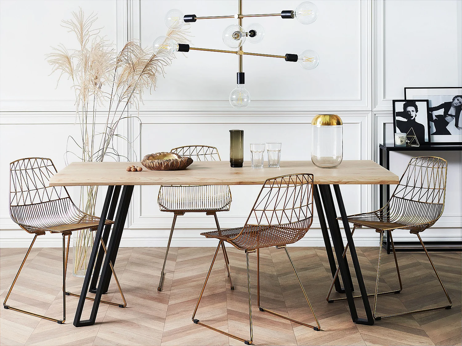 Eettafel GRAHAM Lichtbruin 180 cm 90 cm
