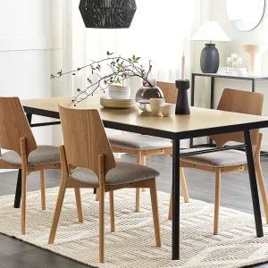 Eettafel IVORIE Licht essenhout 180 cm 90 cm