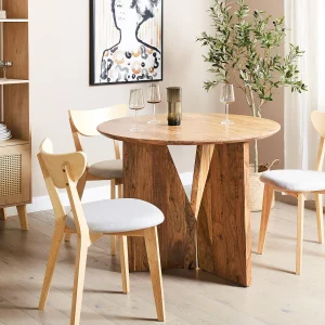Eettafel ARRAN Bruin 100 cm 100 cm Acaciahout Eettafel ARRAN Bruin 100 cm 100 cm Acaciahout