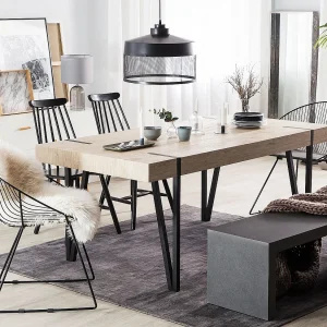 Eettafel ADENA Lichtbruin 180 cm 90 cm Eettafel ADENA Lichtbruin 180 cm 90 cm