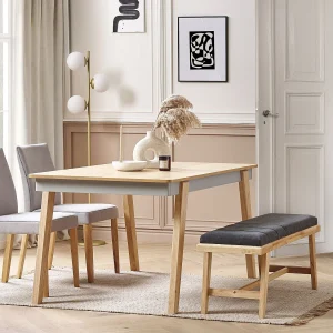 Eettafel PHOLA Licht eikenhout 150 cm 90 cm Eettafel PHOLA Licht eikenhout 150 cm 90 cm
