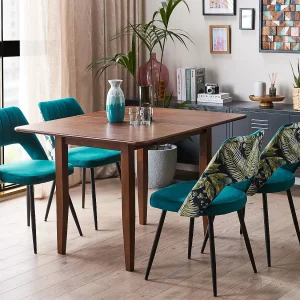 Eettafel uitschuifbaar MASELA Donkerbruin 90/120 cm 60 cm Hout Eettafel uitschuifbaar MASELA Donkerbruin 90/120 cm 60 cm Hout