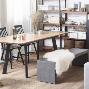 Eettafel uitschuifbaar SALVADOR Donkerbruin 160/200 cm 90 cm Eettafel uitschuifbaar SALVADOR Donkerbruin 160/200 cm 90 cm