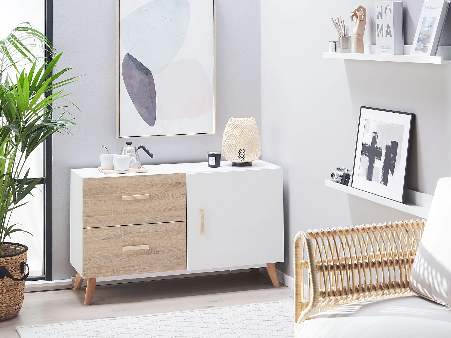 Sideboard FILI 70 cm Wit