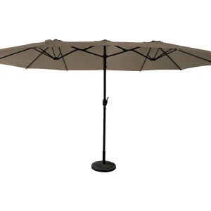 Dubbele parasol 2,7×4,6m LINAI taupe