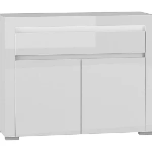 Dressoir 2 deuren 1 lade inclusief LED Kasla Wit Dressoir 2 deuren 1 lade inclusief LED Kasla Wit