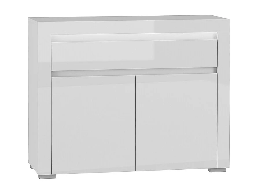 Dressoir 2 deuren 1 lade inclusief LED Kasla Wit