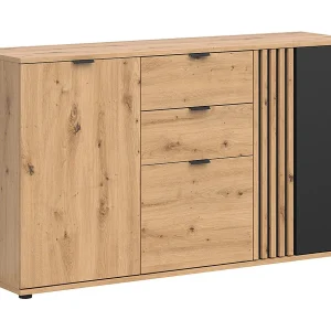 Ezra Wood 2-deurs dressoir met 3 laden Ezra Wood 2-deurs dressoir met 3 laden
