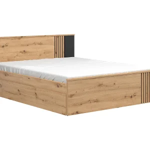 Ezra Wood 160×200 bed inclusief lattenbodem en laden