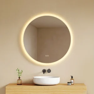 EMKE Ronde LED badkamerspiegel met anti-condens 80 cm EMKE Ronde LED badkamerspiegel met anti-condens 80 cm