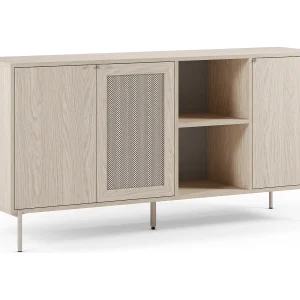 Dresserkast met 3 deuren en metalen poten, 164 x 80 cm Dresserkast met 3 deuren en metalen poten, 164 x 80 cm