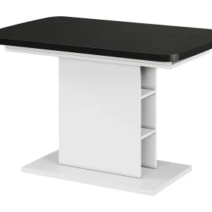 Eettafel zwart/wit 120x80x77.3 fenaro Eettafel zwart/wit 120x80x77.3 fenaro
