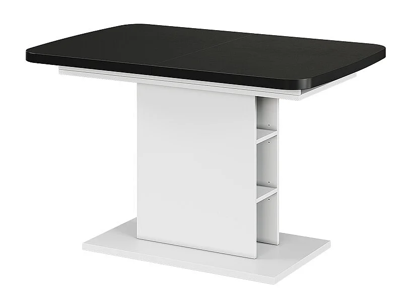 Eettafel zwart/wit 120x80x77.3 fenaro