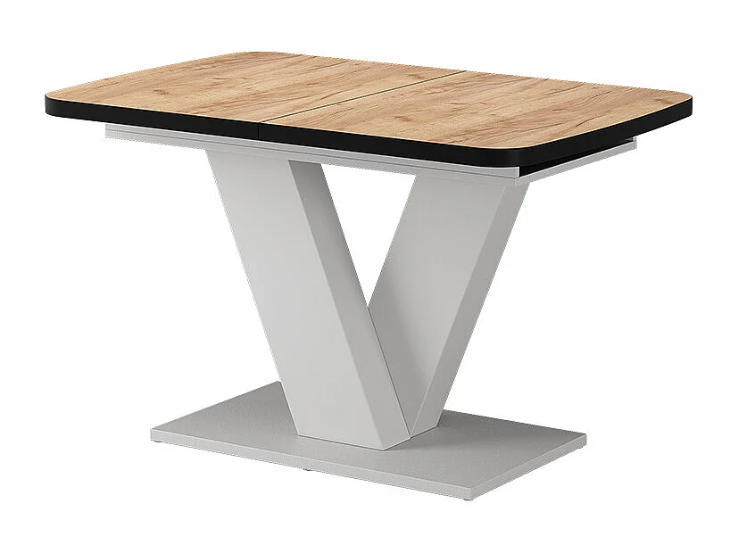 Eettafel zwart/wit 120x80x77.4 fenaro