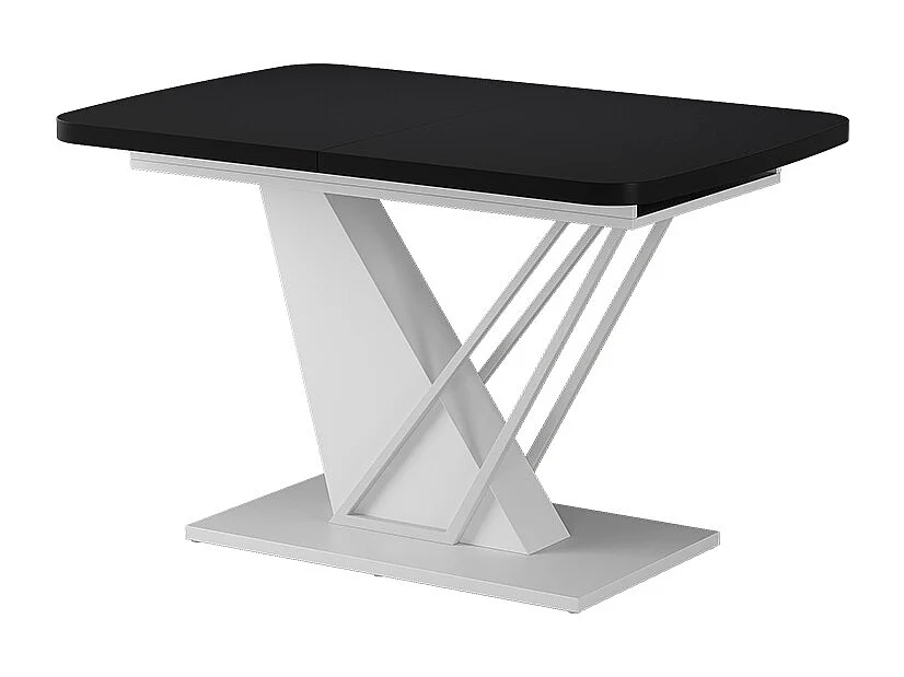 Eettafel zwart/wit 120x80x77.4 fenaro