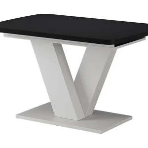 Eettafel zwart/wit 120x80x77.4 fenaro Eettafel zwart/wit 120x80x77.4 fenaro